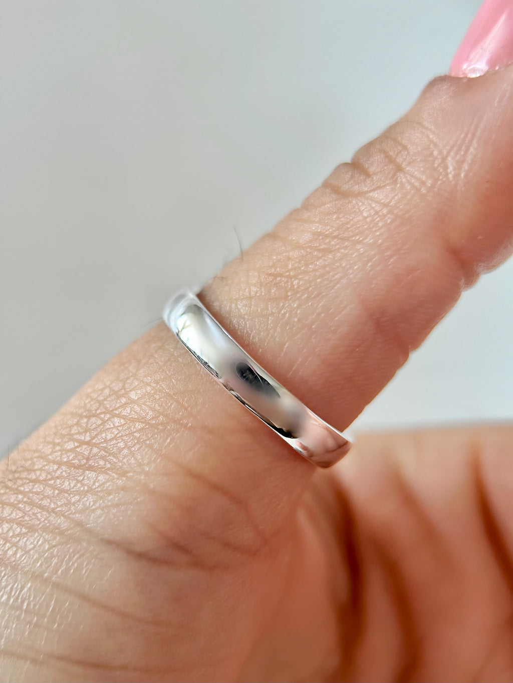 Anillo Hombre Aro Liso Fino