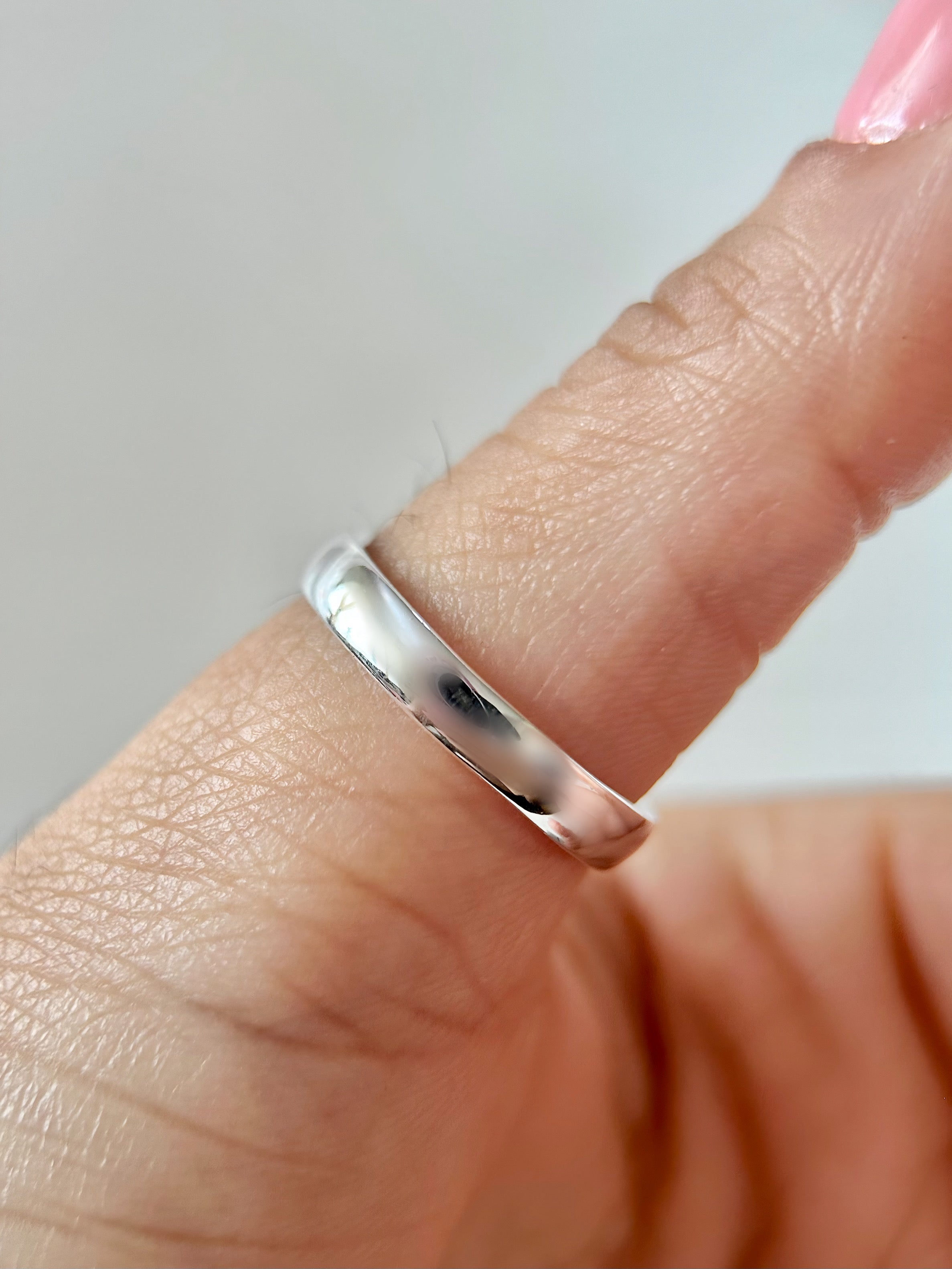 Anillo Hombre Aro Liso Fino