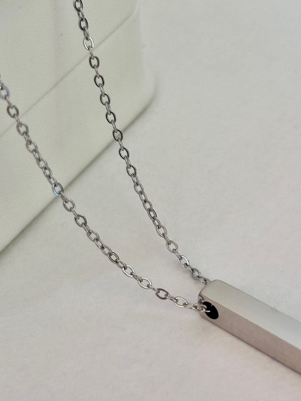 Collar Grabable Cilindro 3D, Acero Inoxidable