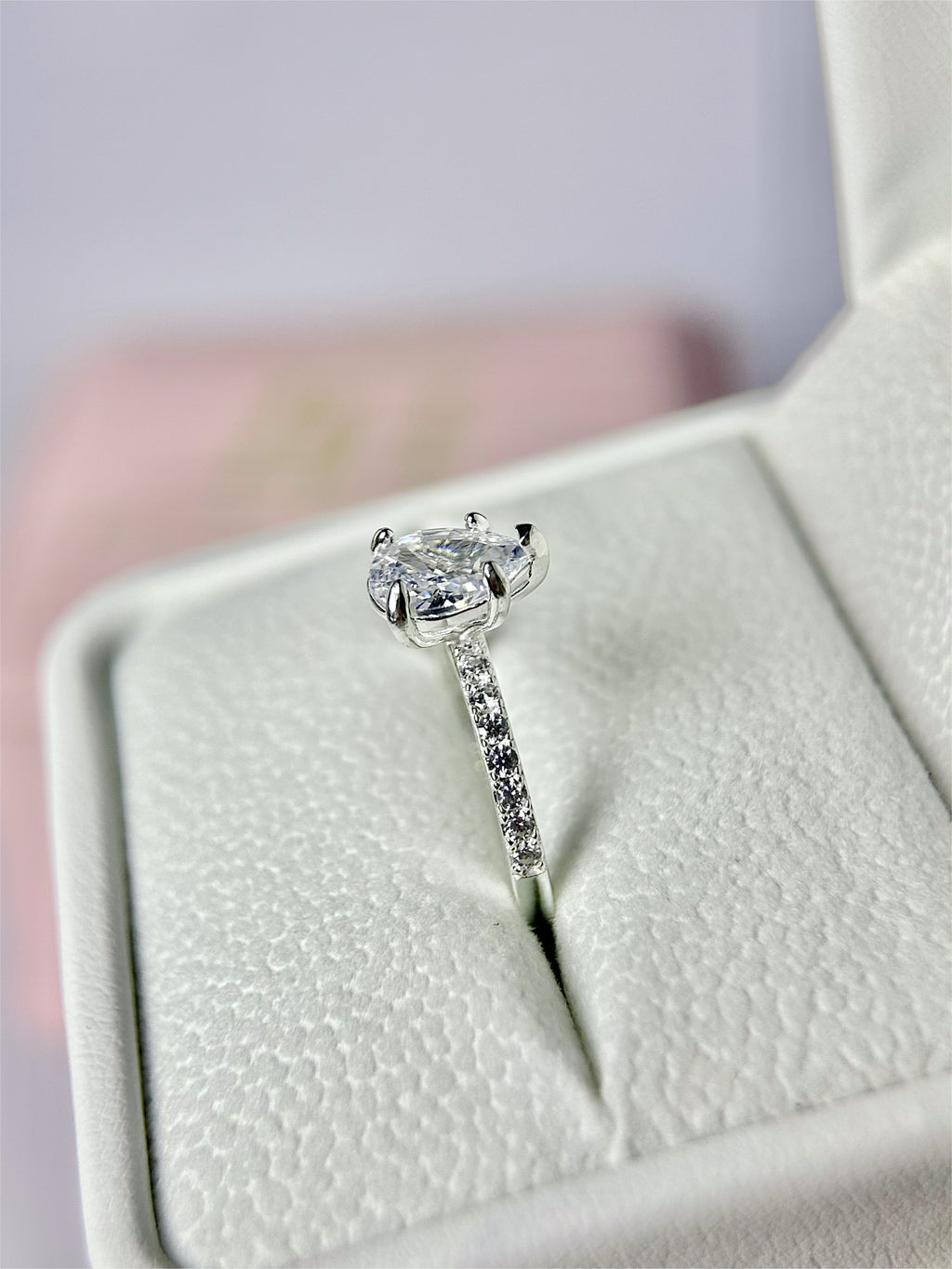 Anillo Compromiso Corte Pera