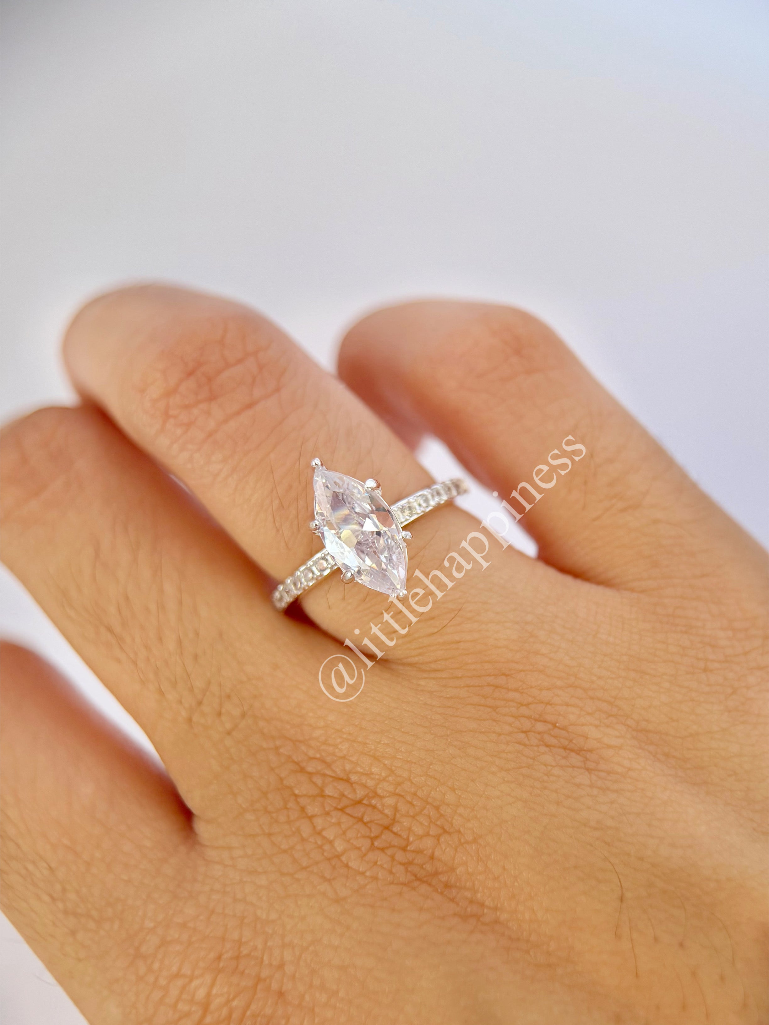 Anillo Compromiso Corte Marquesa