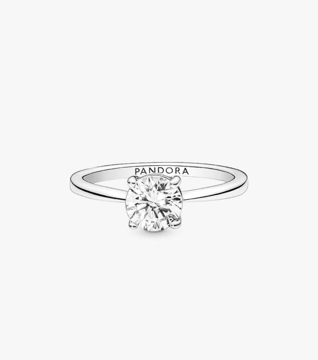 Anillo Compromiso Pandora Corte Redondo