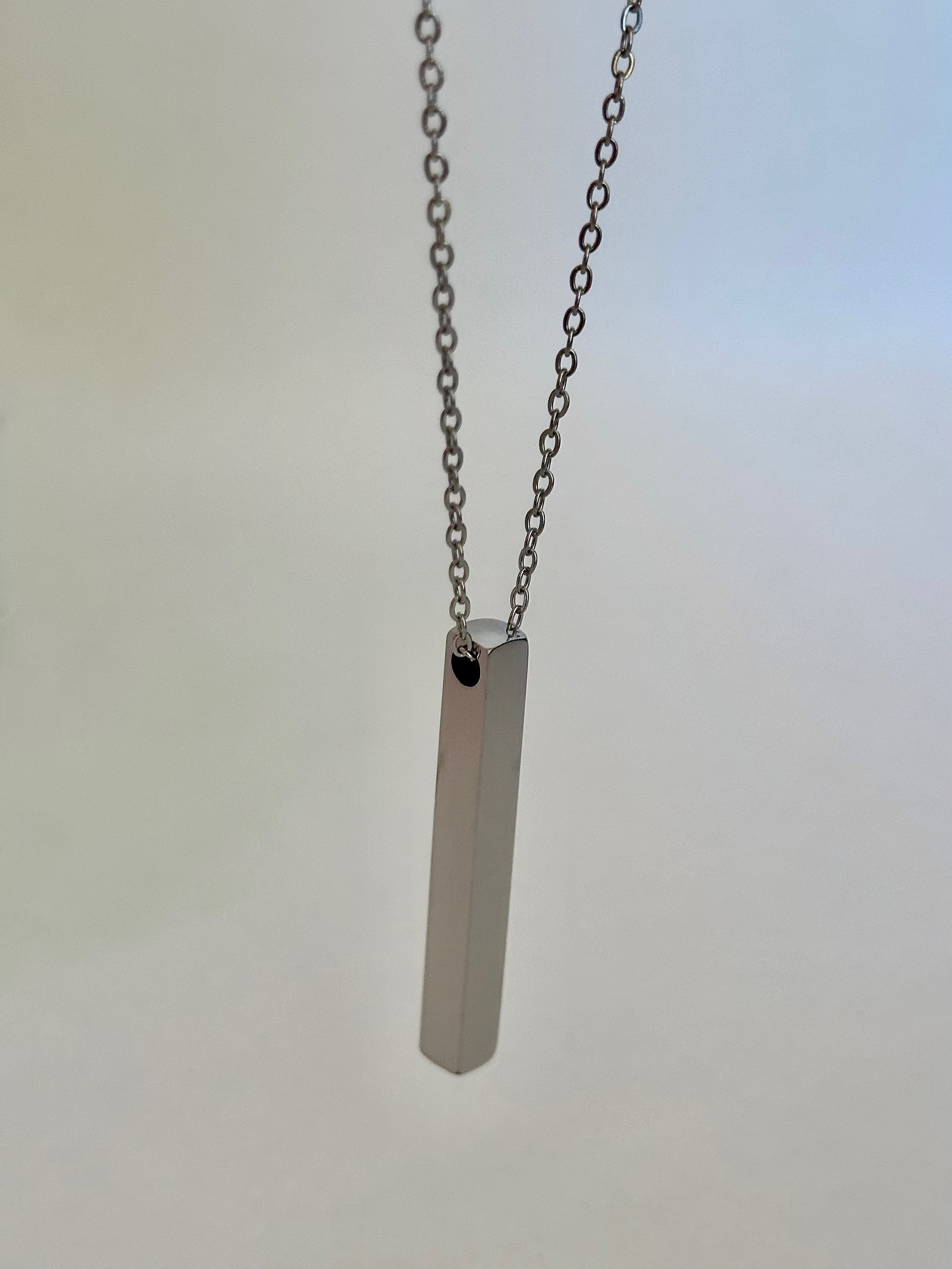 Collar Grabable Cilindro 3D, Acero Inoxidable