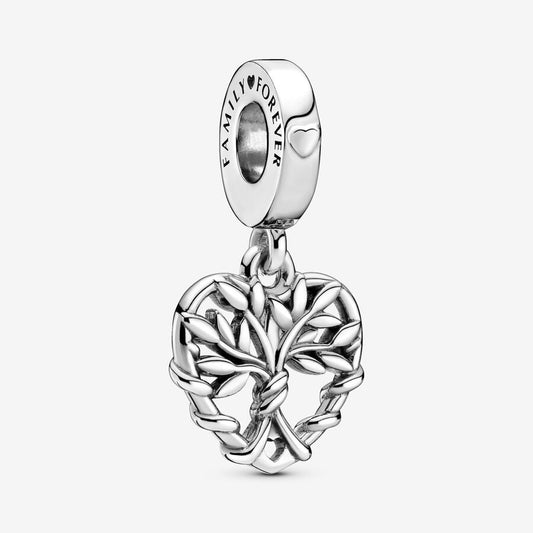 Charm Colgante Arbol Genealogico Corazon