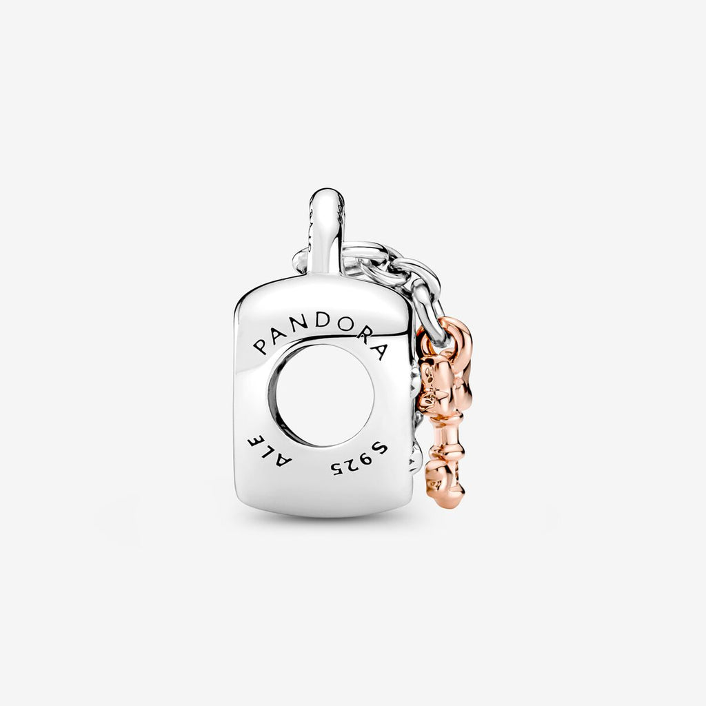 Charm Candado Mickey Y Minnie Mause Disney