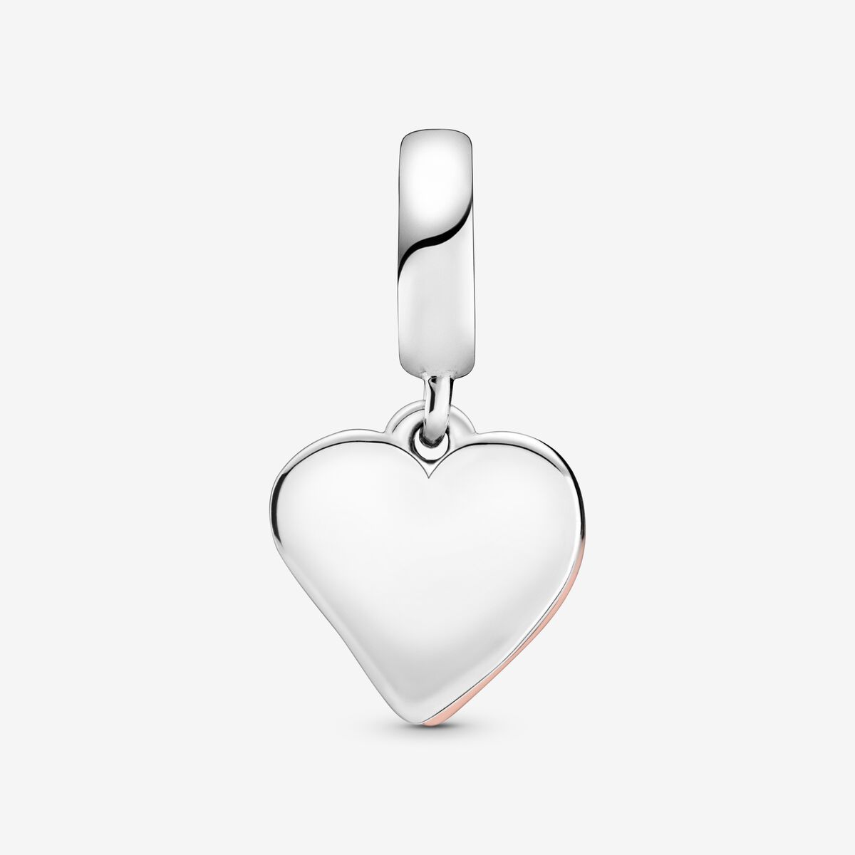 Charm Colgante Boceto De Corazon Brillante