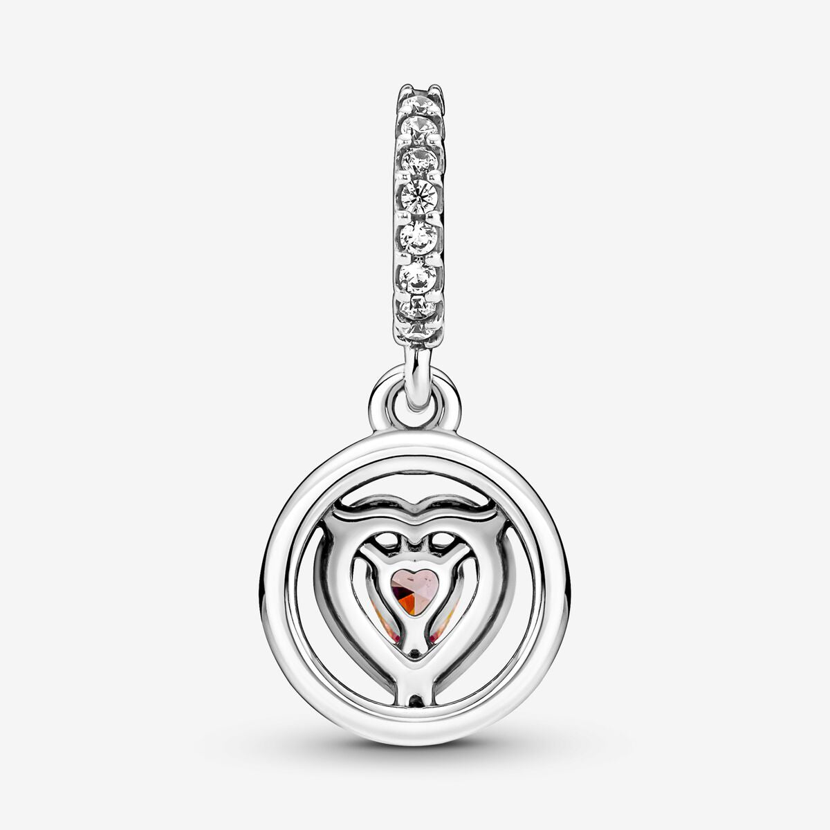 Charm Colgante Corazon Doble Halo Brillante