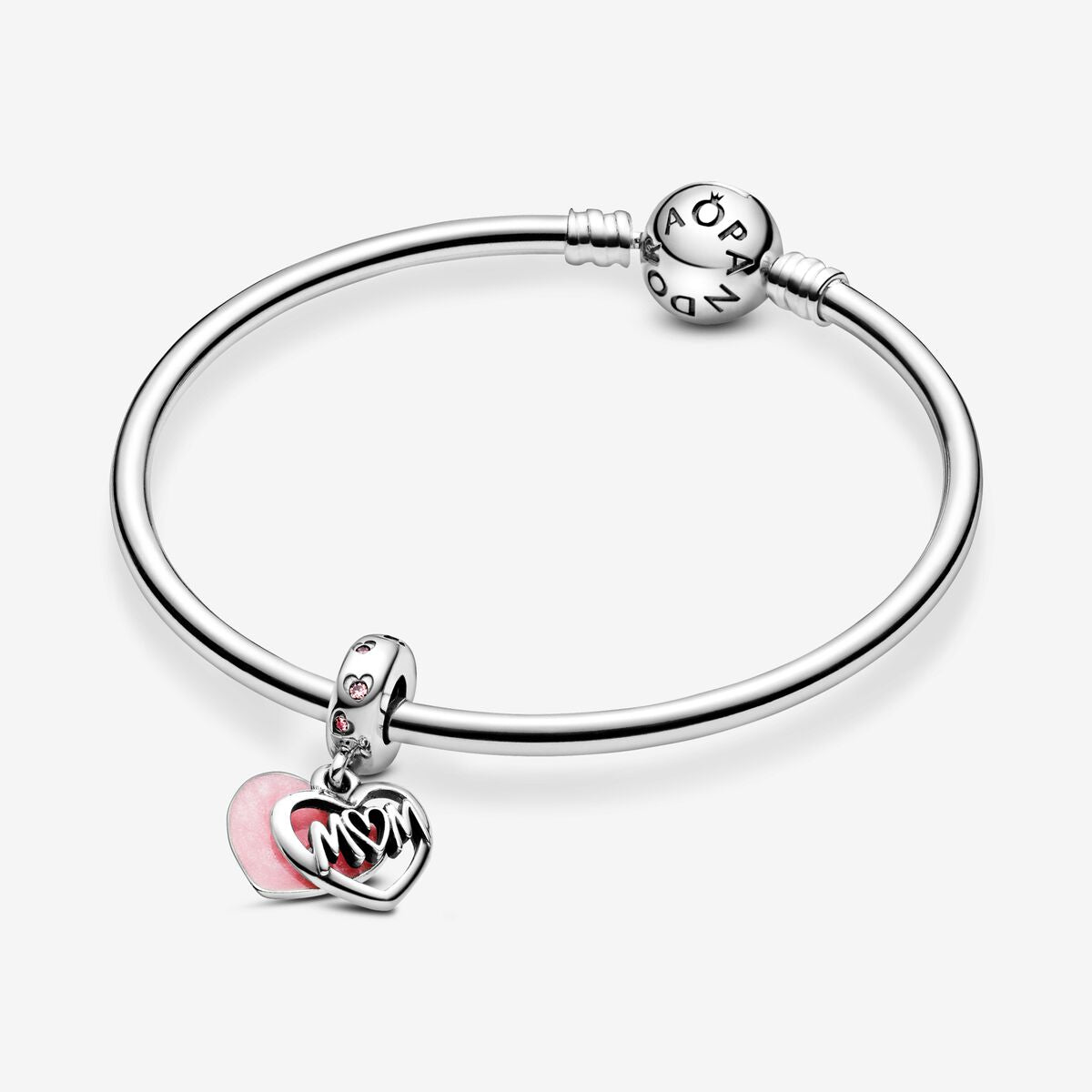 Charm Colgante Corazon Mom