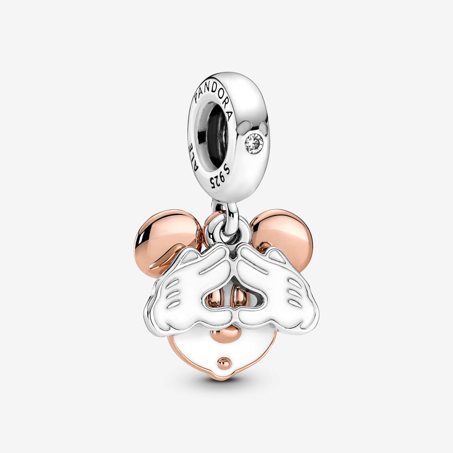 Charm Colgante Doble Mickey Mouse De Disney