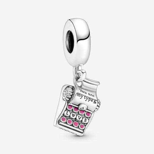 Charm Colgante Maquina De Escribir