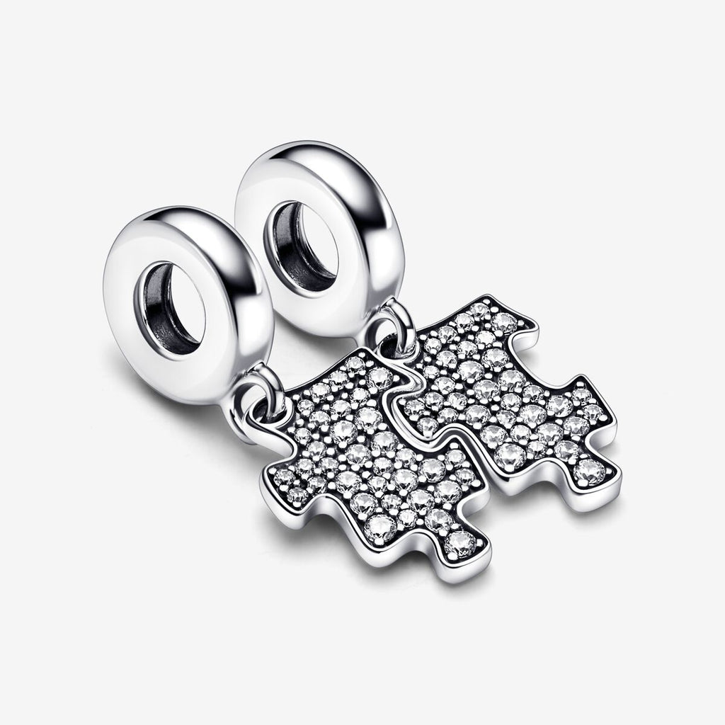 Charm Colgante Pieza De Puzzle Brillante