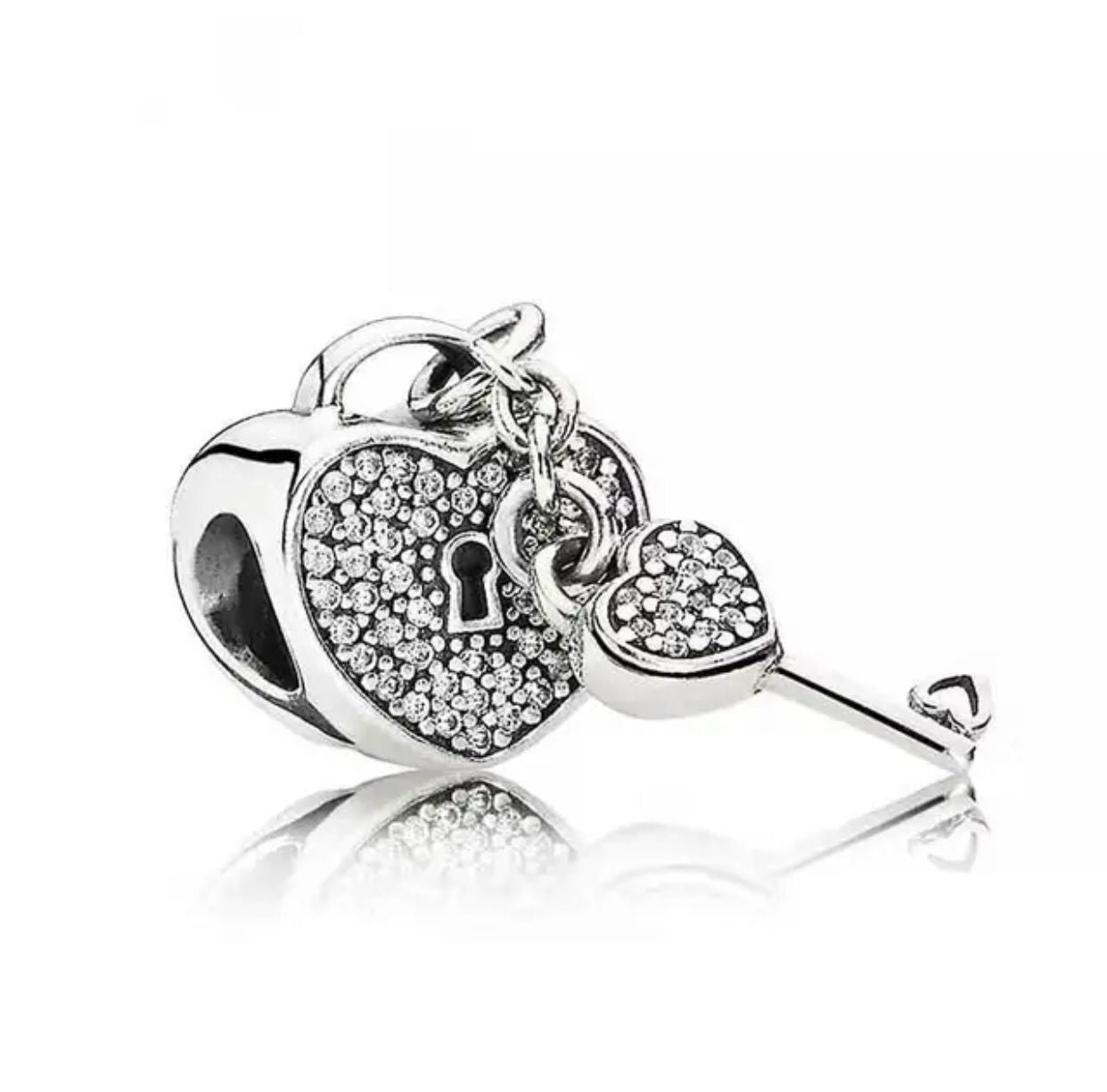 Charm Pandora Candado Del Amor Corazon Con Llave