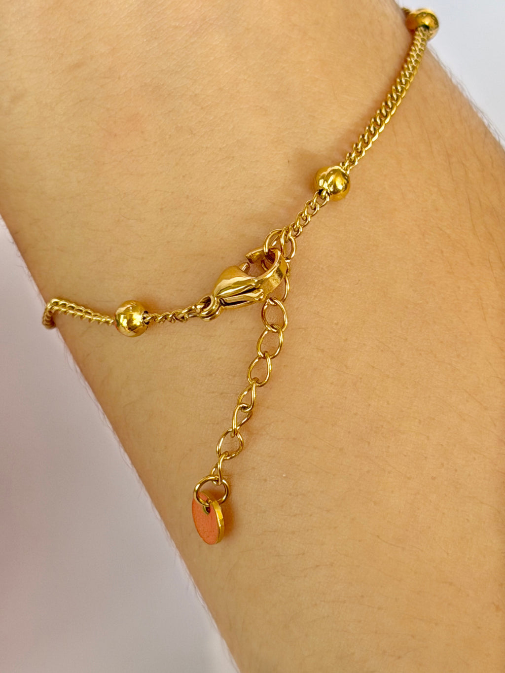 Hand Chain Corazones- Acero Inoxidable