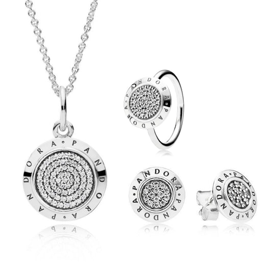 Set Completo Circular Pandora Brillante