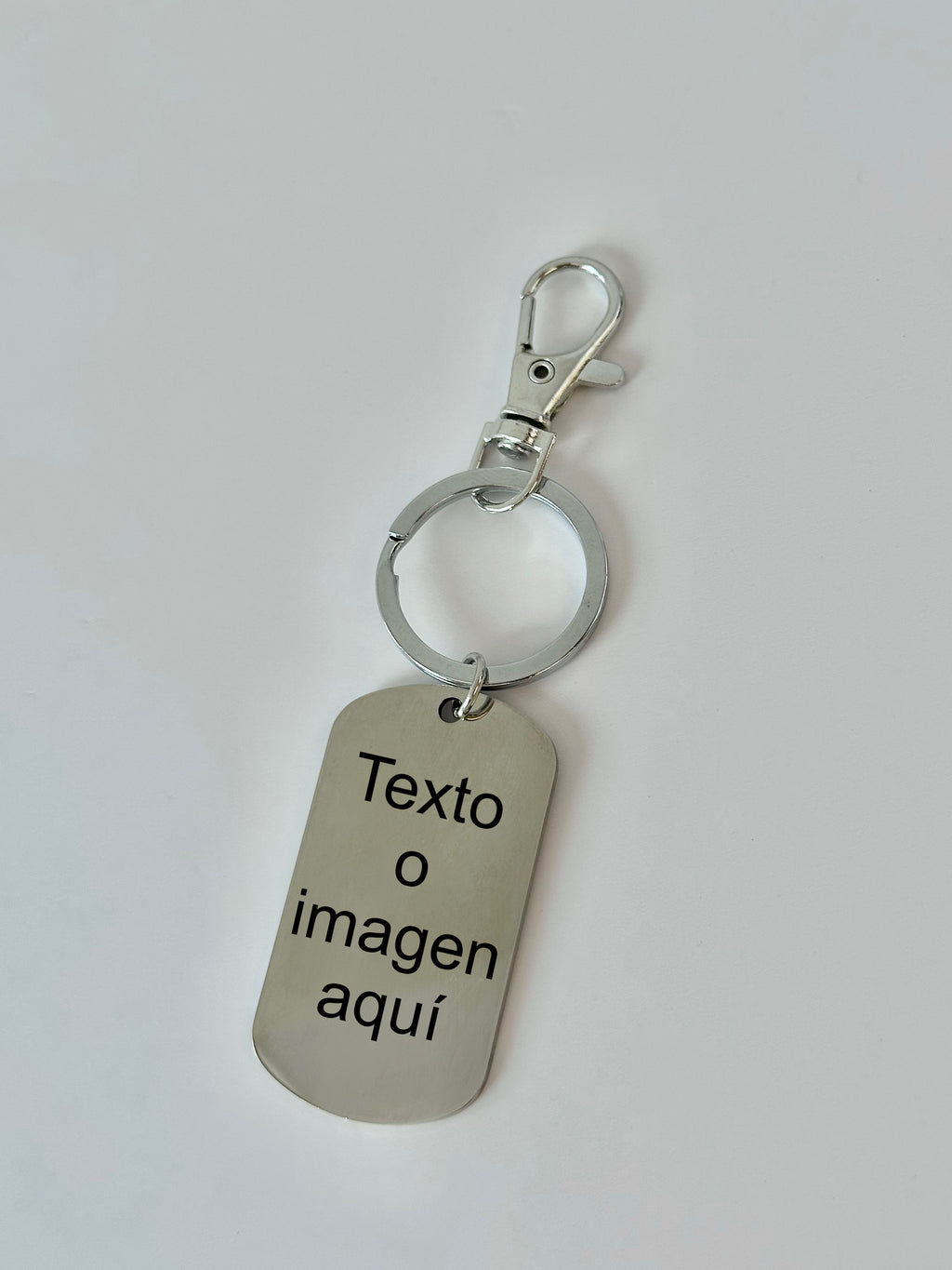 Llavero Grabable Personalizado, Acero Inoxidable