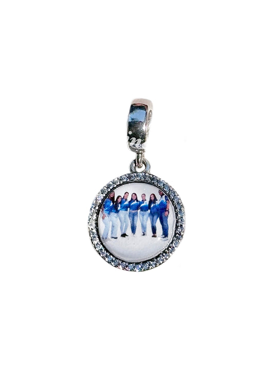 Charm Personalizado Colgante Con Zirconias