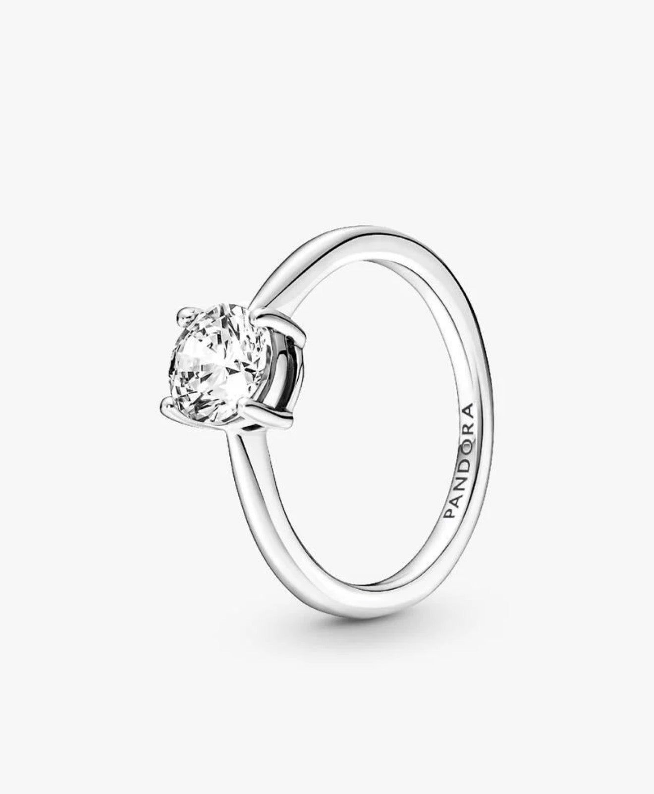 Anillo Compromiso Pandora Corte Redondo