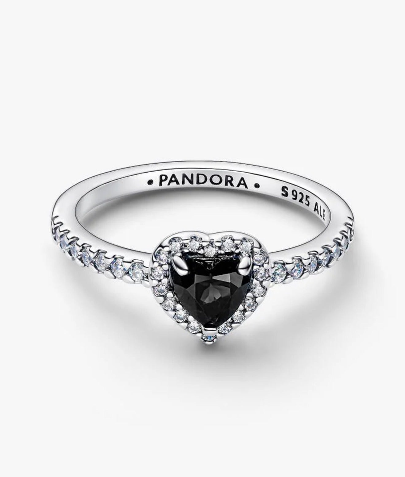 Anillo Corazón Nivelado Negro