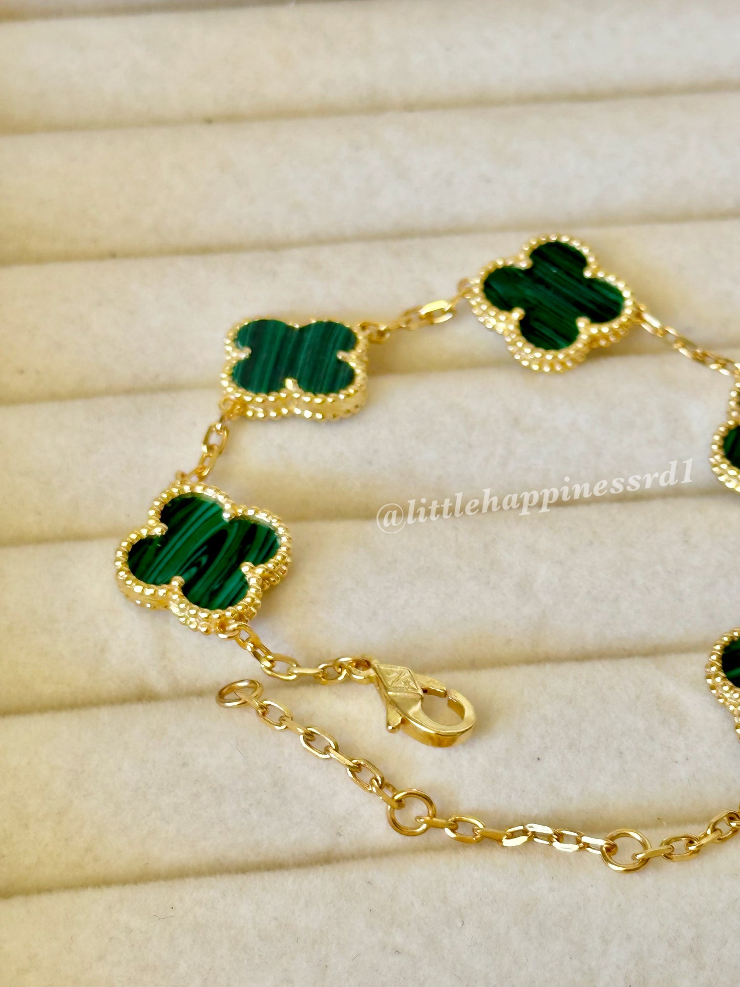 Pulsera Tréboles Verde