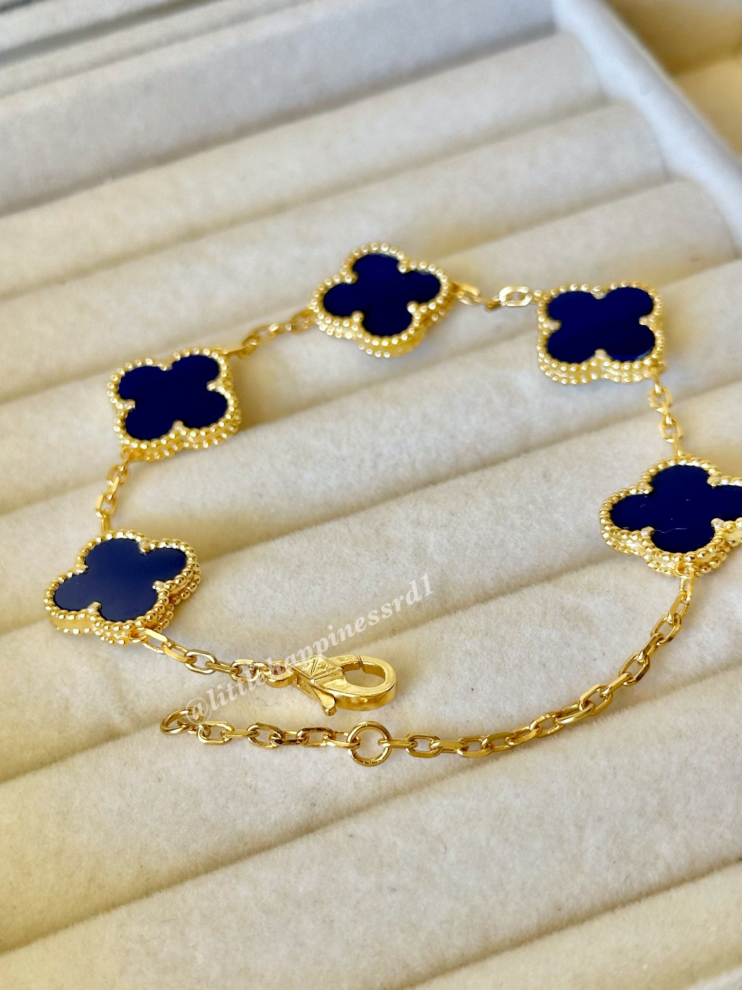 Pulsera Tréboles Azul