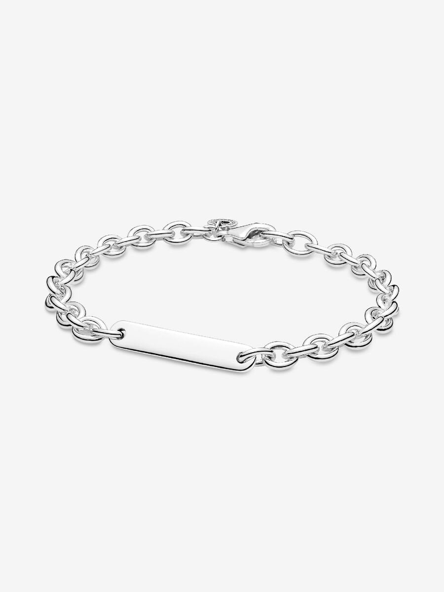 Pulsera De Eslabones con Barra Grabable