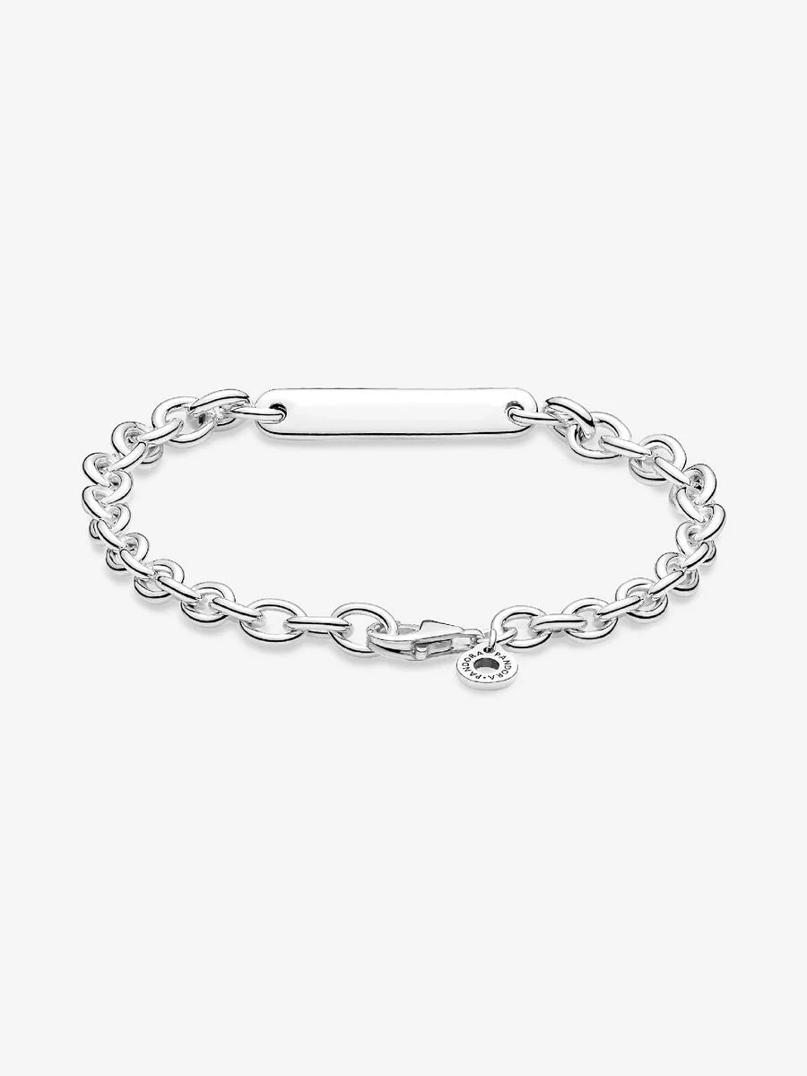 Pulsera De Eslabones con Barra Grabable