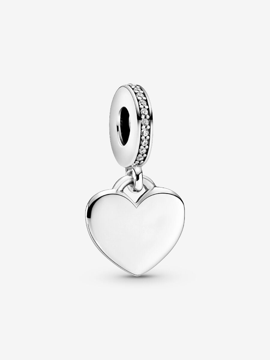 Charm Colgante Corazón Grabable