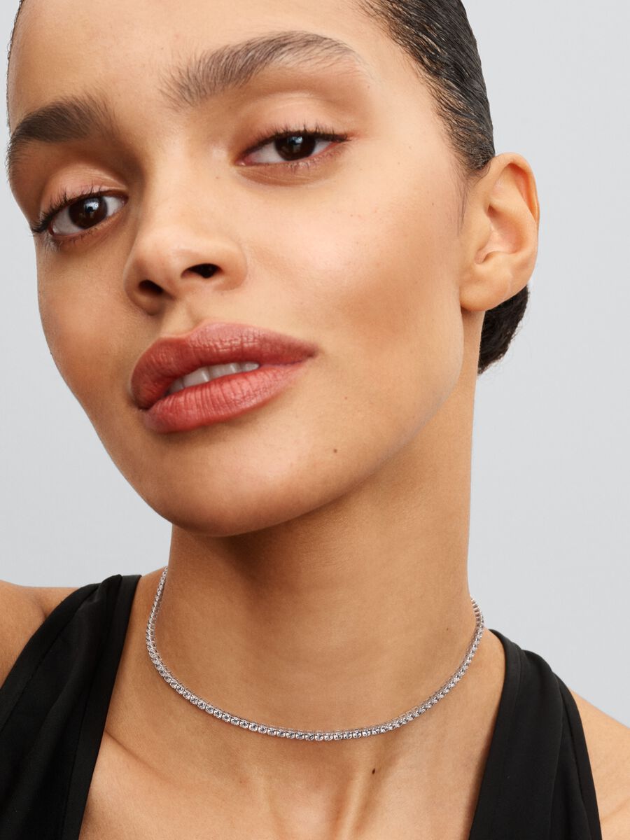 Collar tejido Tenis, Liso