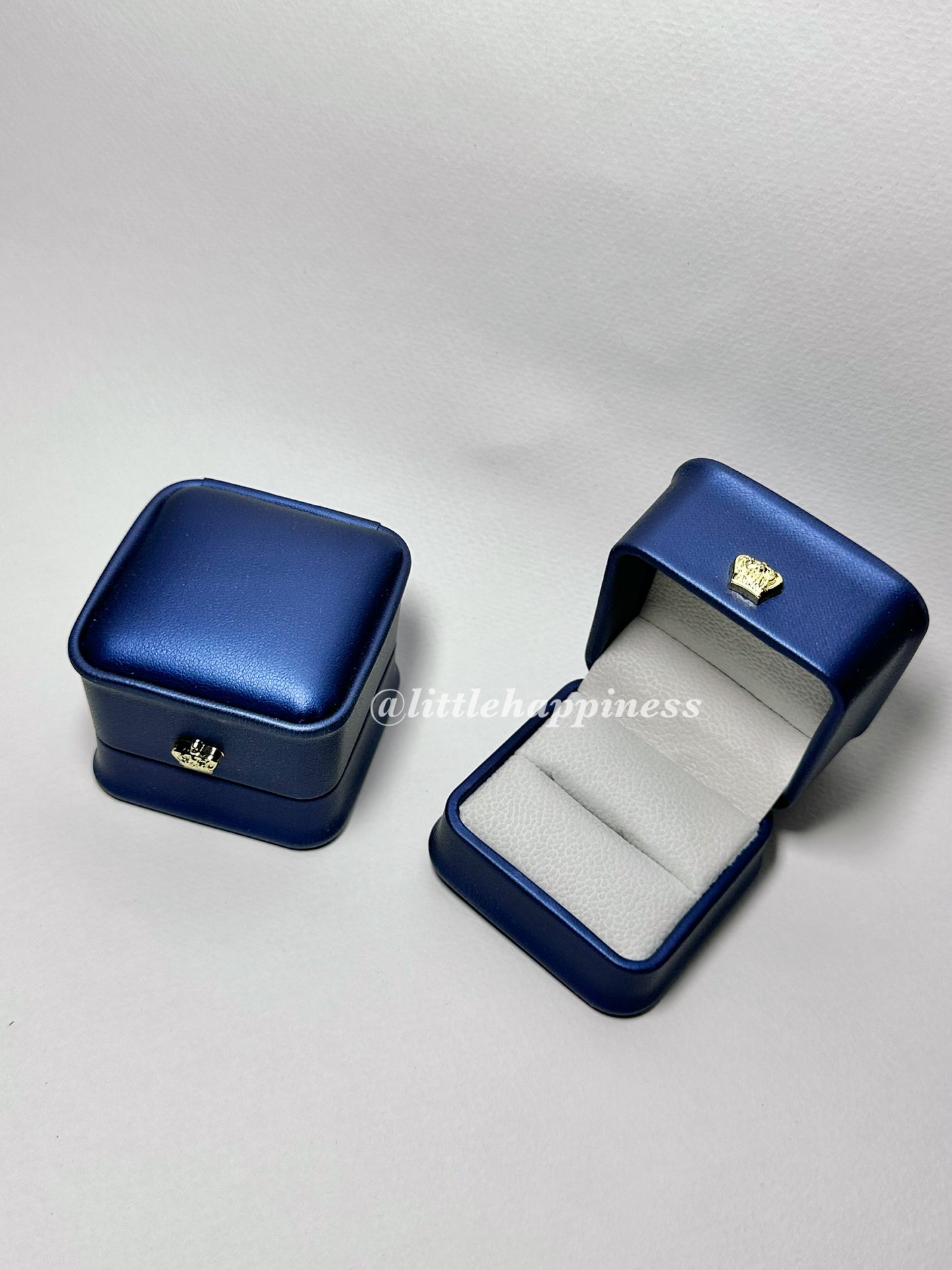 Caja Azul Marino para Anillo