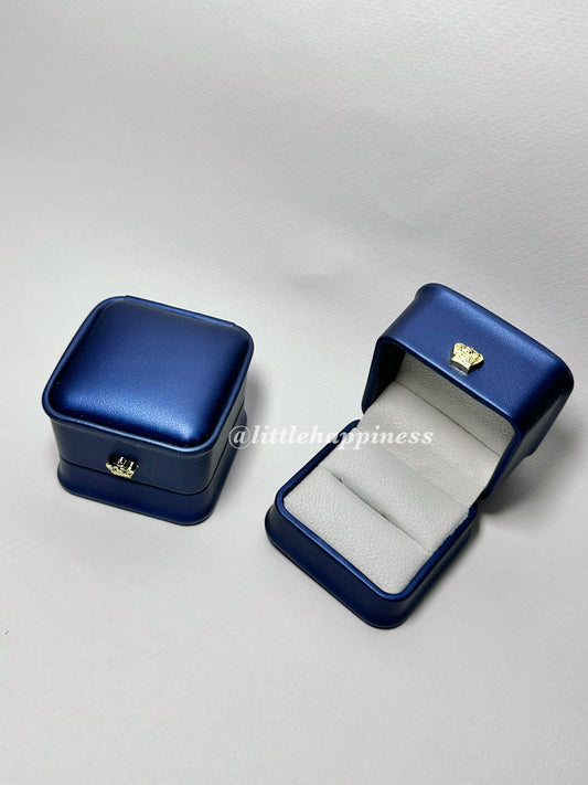 Caja Azul Marino para Anillo