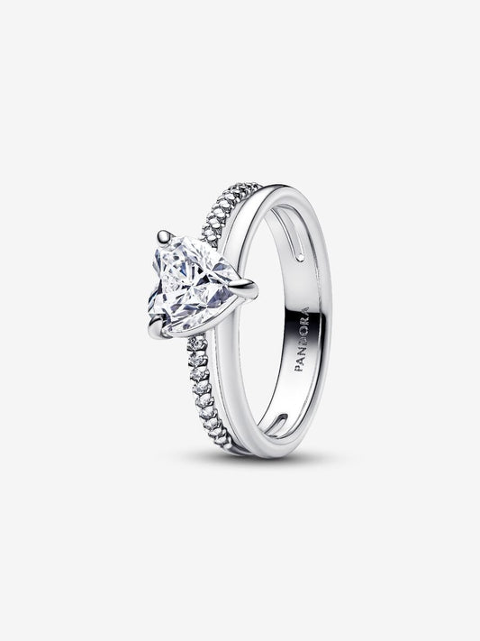 Anillo Corazón Doble Alianza