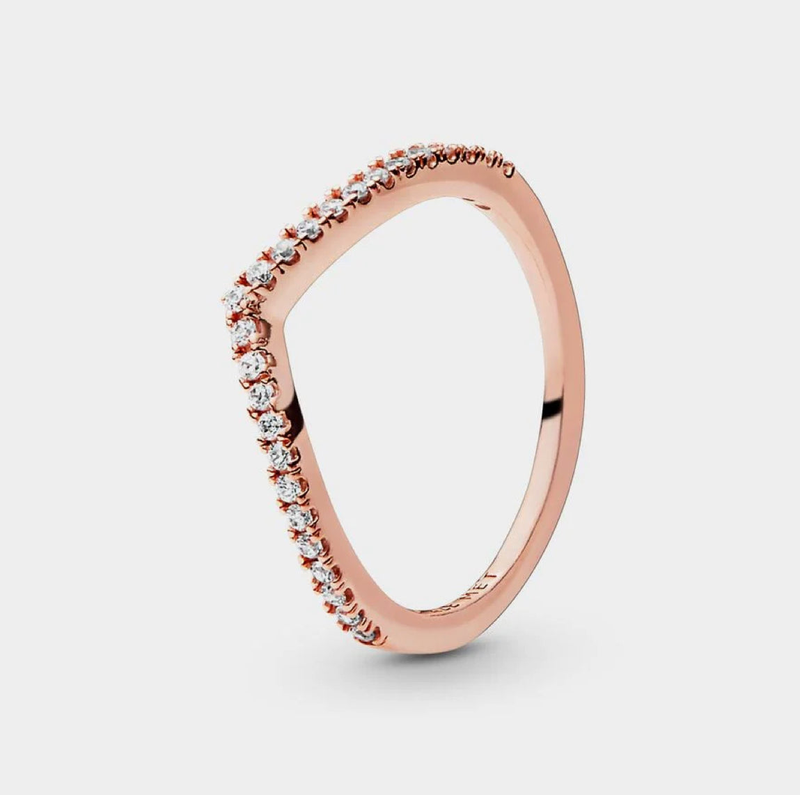 Anillo Deseo Clásico Resplandeciente Rose Gold