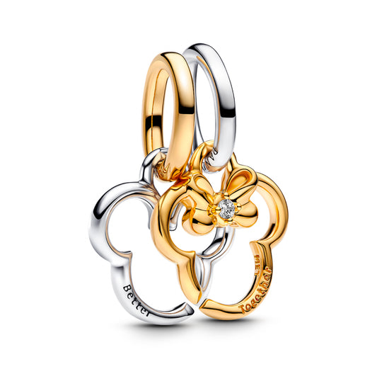 Charm Colgante Divisible Mickey Mouse & Minnie Mouse de Disney