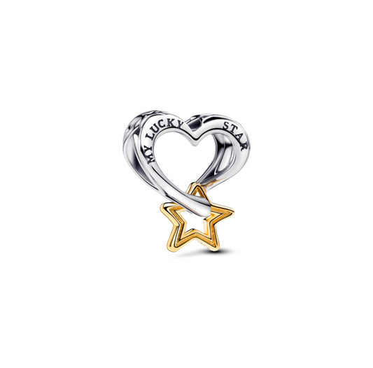 Charm Estrella y Corazón de la Suerte