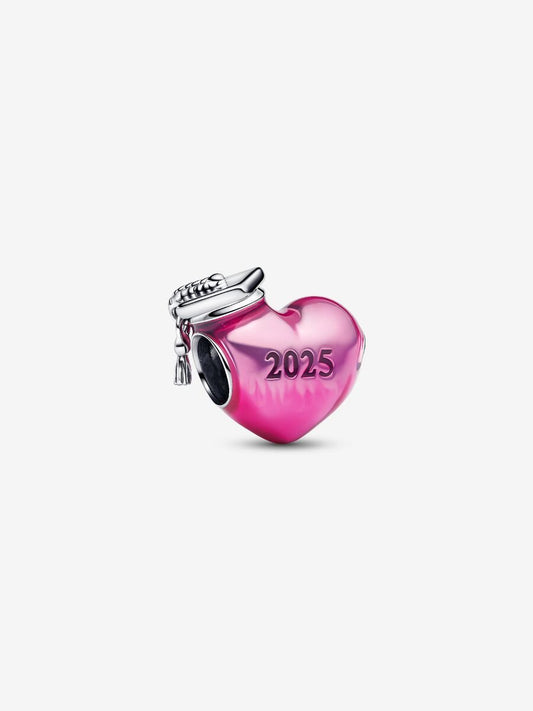 Charm Corazón Rosa Graduación 2025