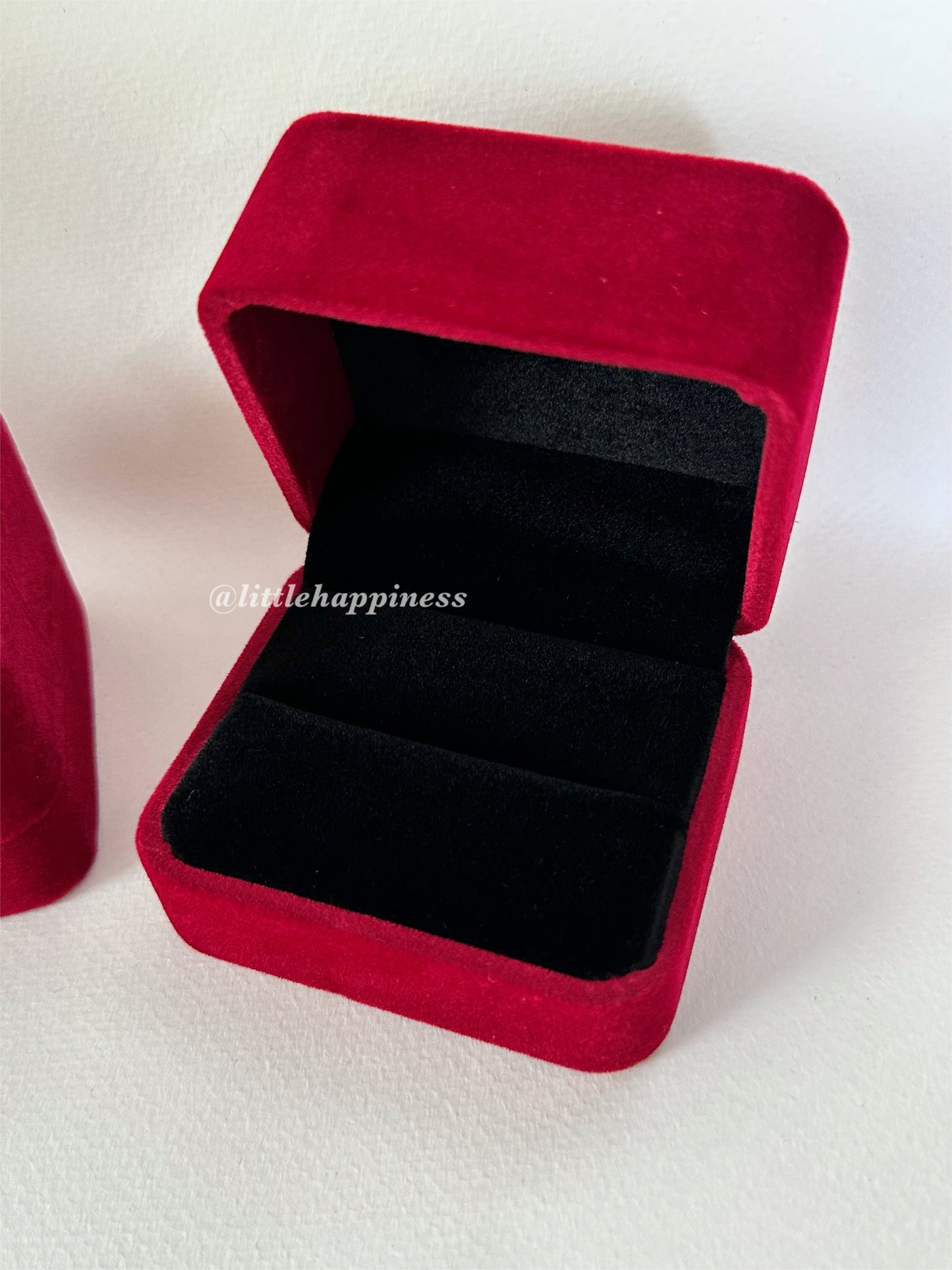 Caja Roja Para Trio de Boda