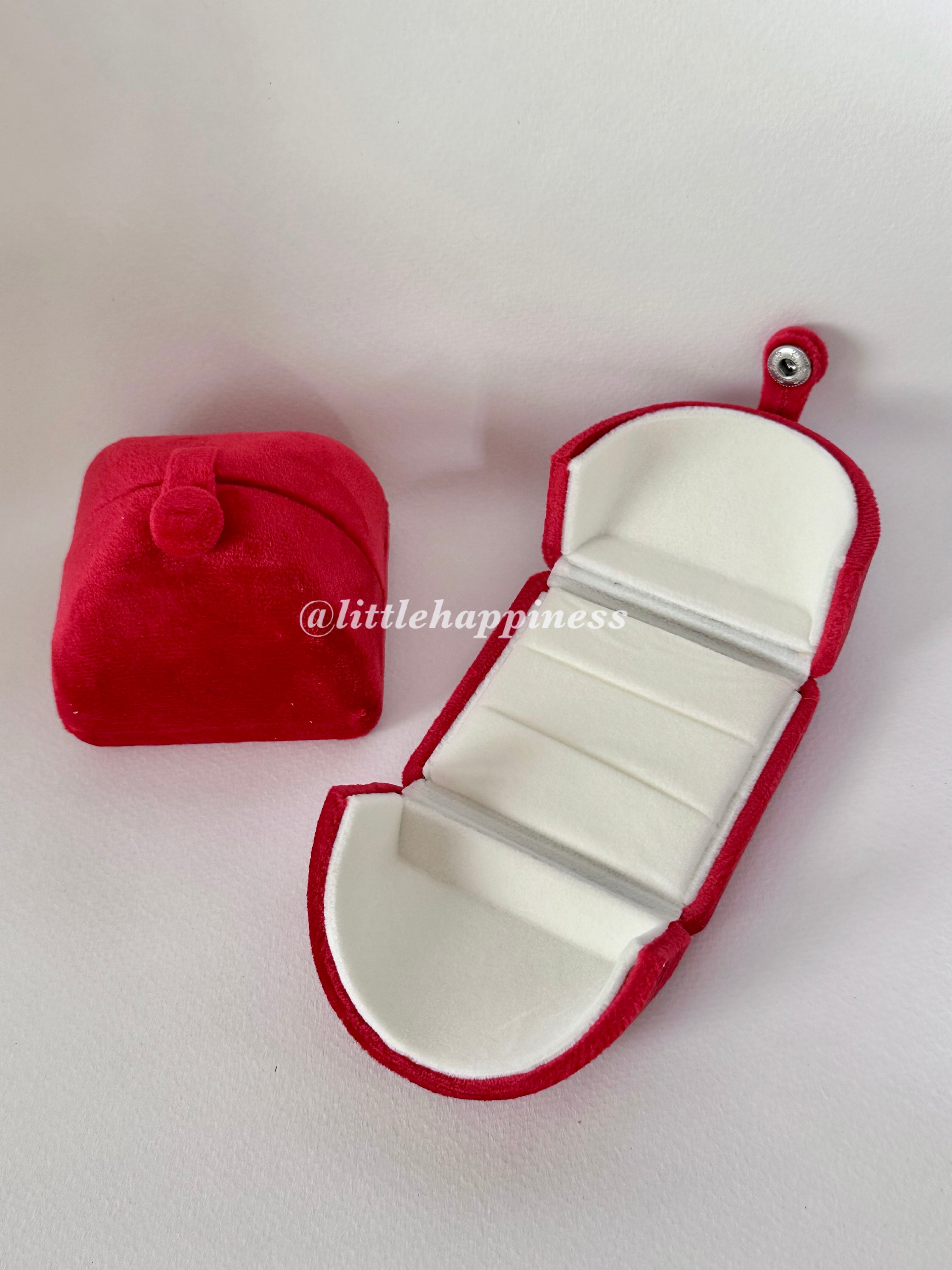 Caja Roja para Trío de Boda