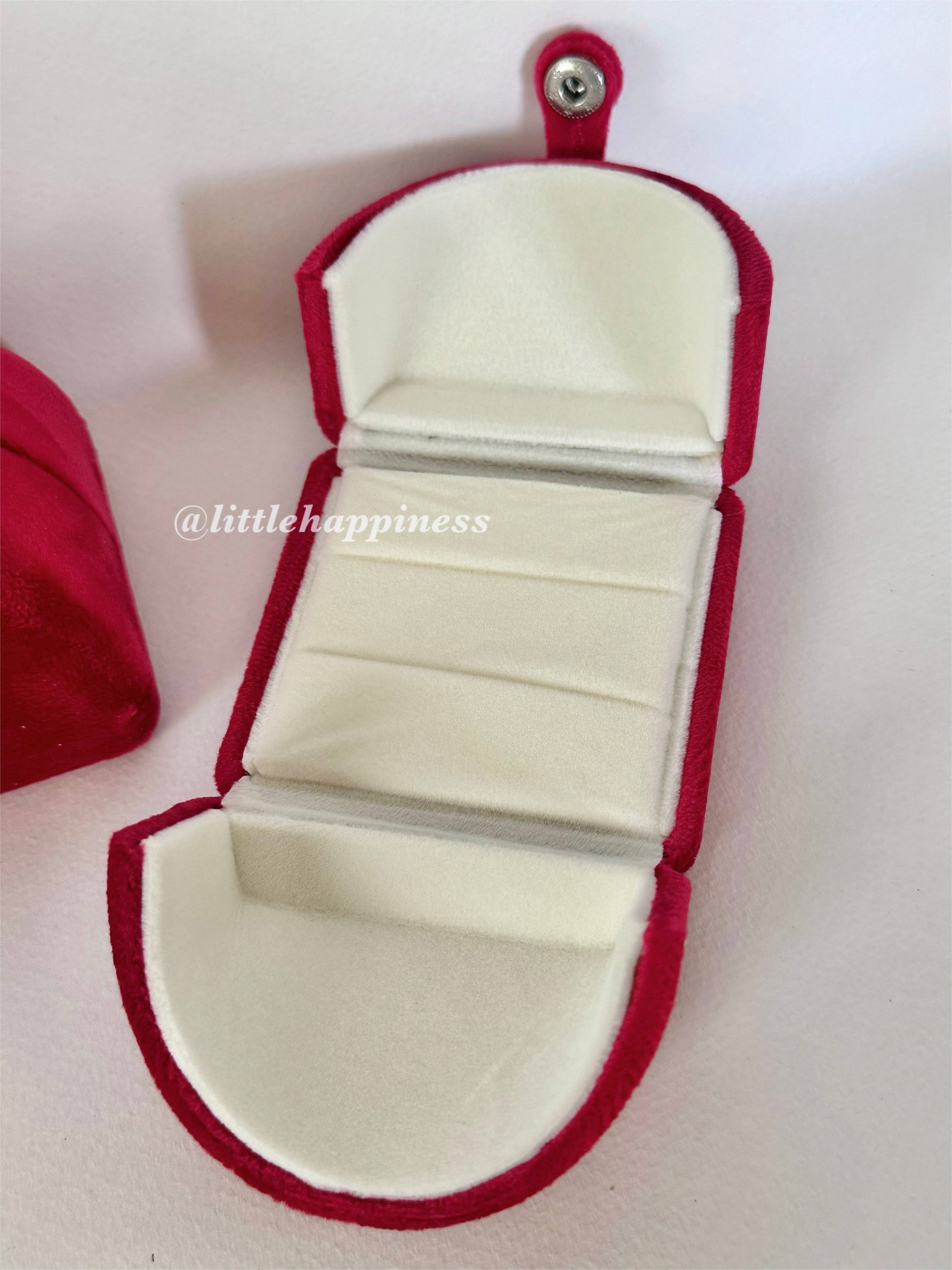 Caja Roja para Trío de Boda