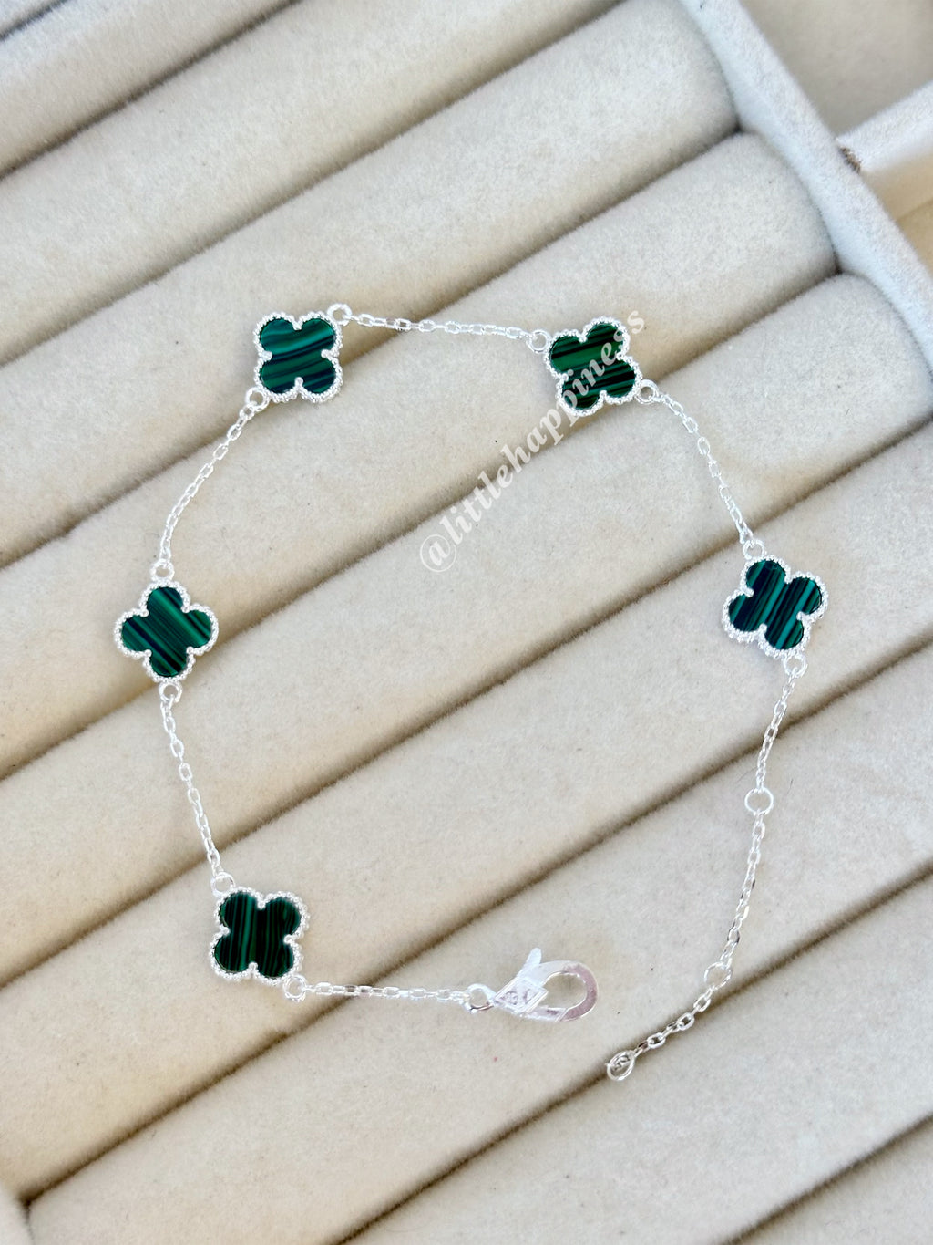 Pulsera Mini Tréboles Verdes