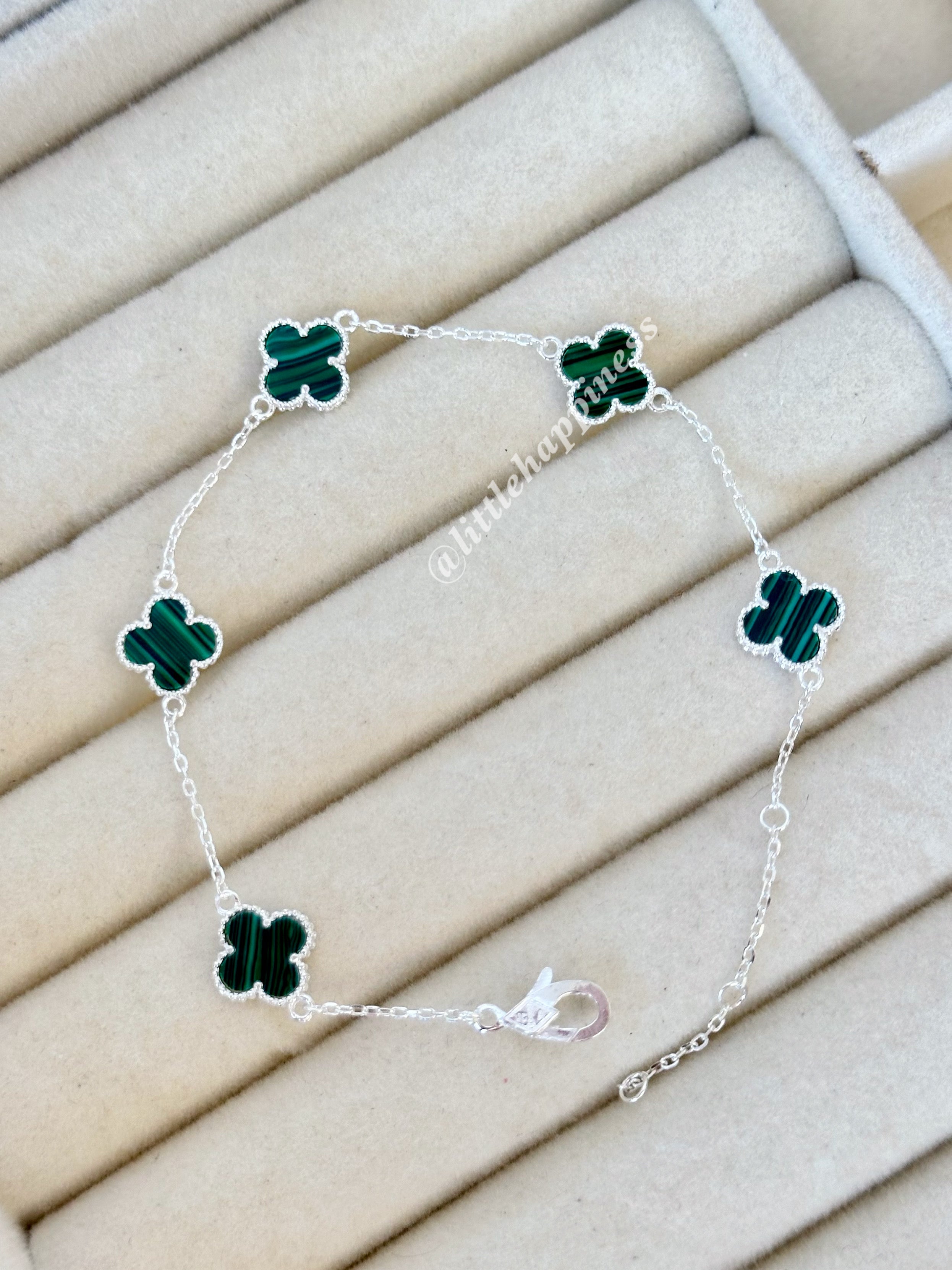 Pulsera Mini Tréboles Verdes