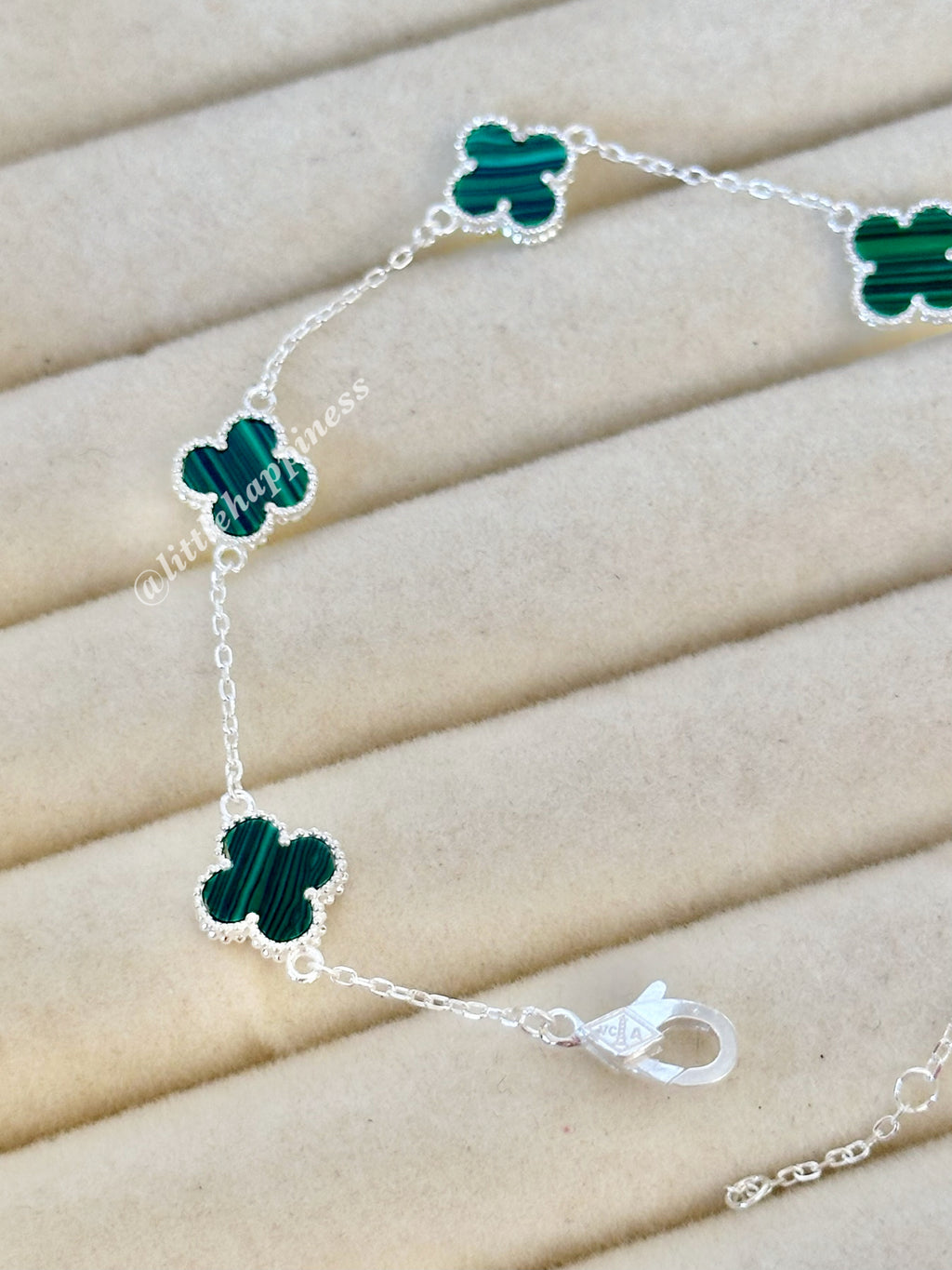 Pulsera Mini Tréboles Verdes