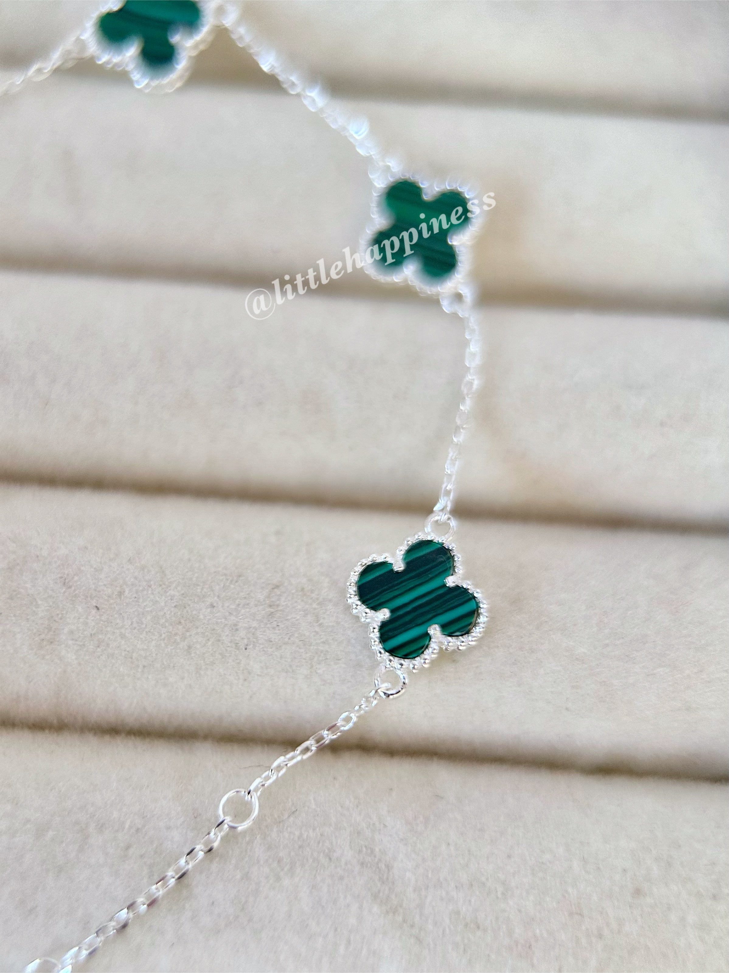 Pulsera Mini Tréboles Verdes