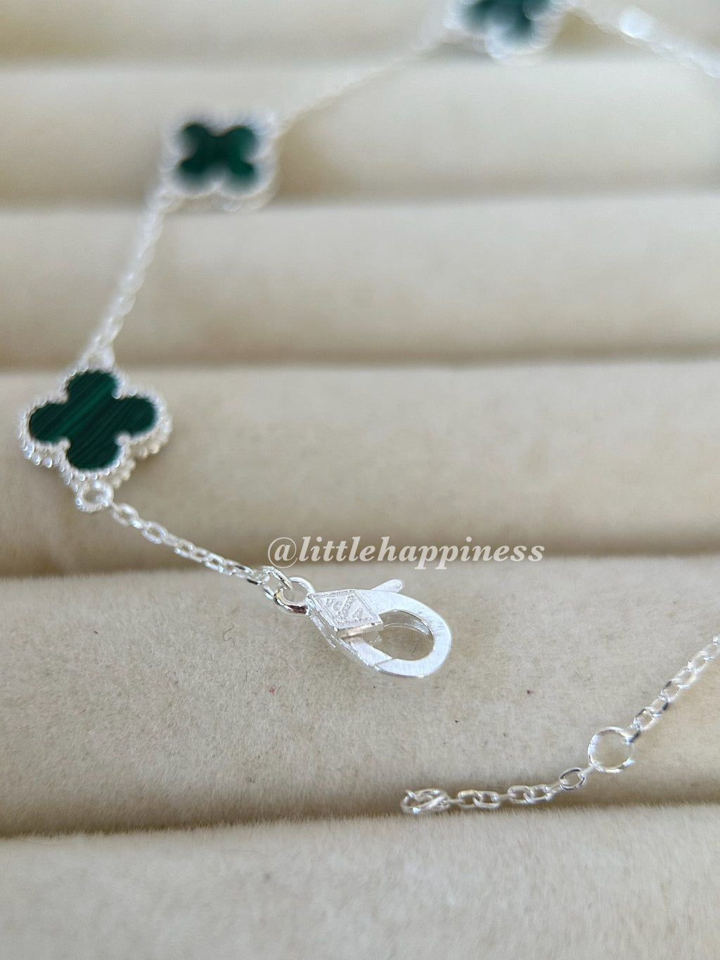 Pulsera Mini Tréboles Verdes