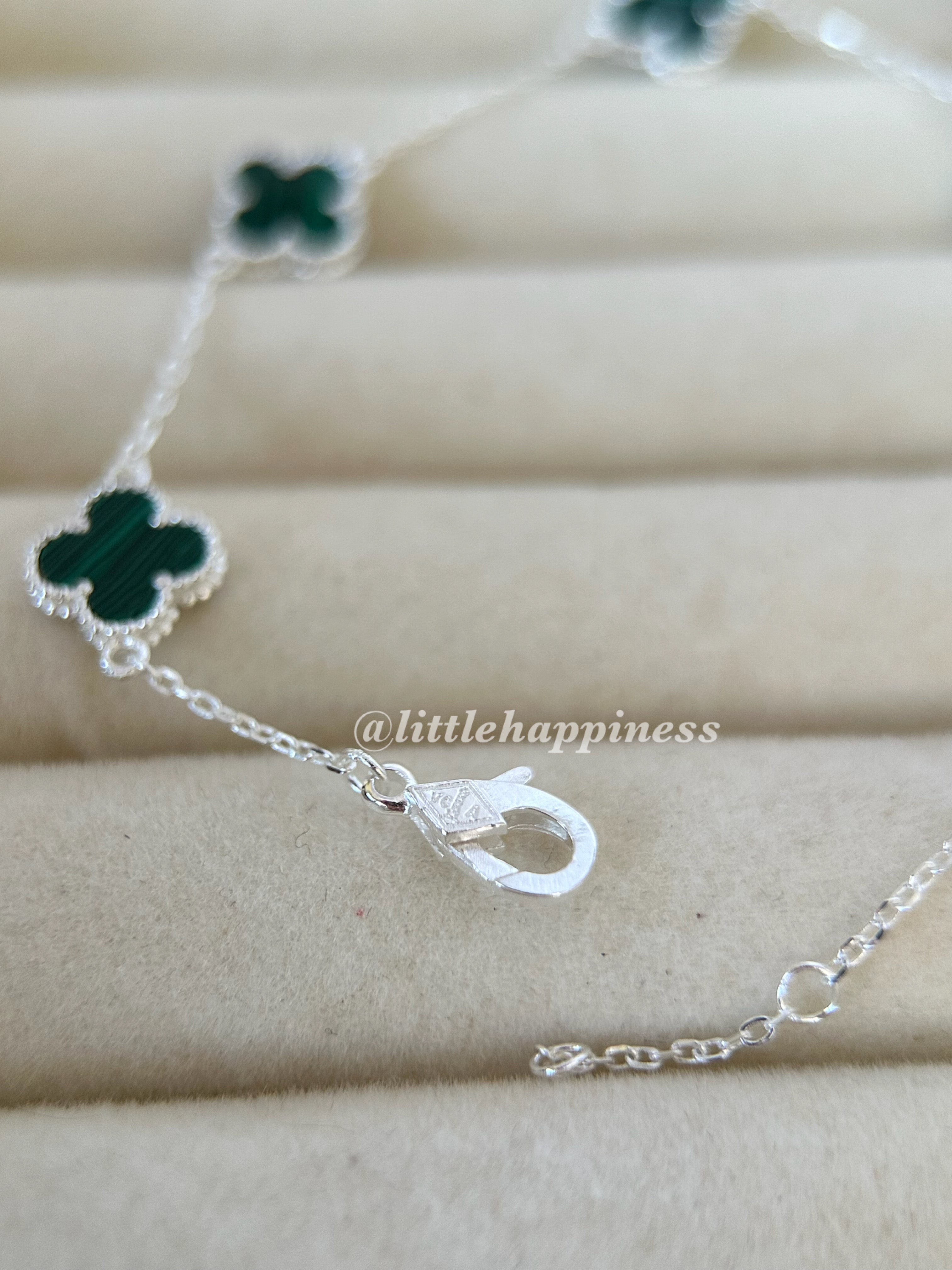 Pulsera Mini Tréboles Verdes