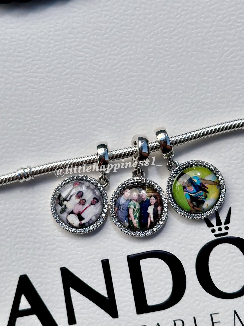 Charm Personalizado Colgante Con Zirconias