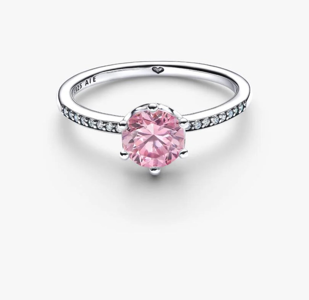 Anillo Corona Resplandor Rosa