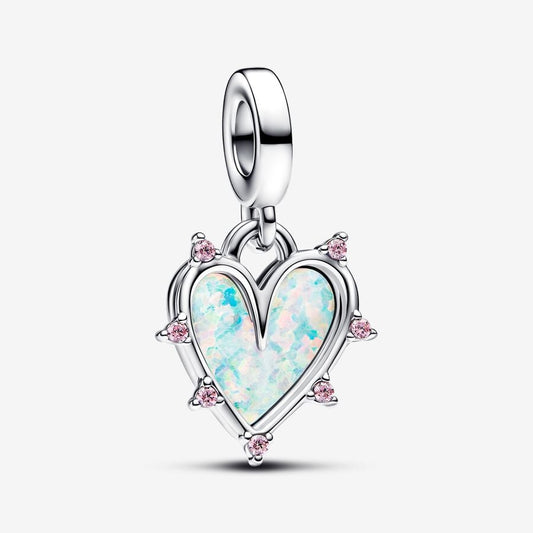 Charm Colgante Doble Amistad Opalescente