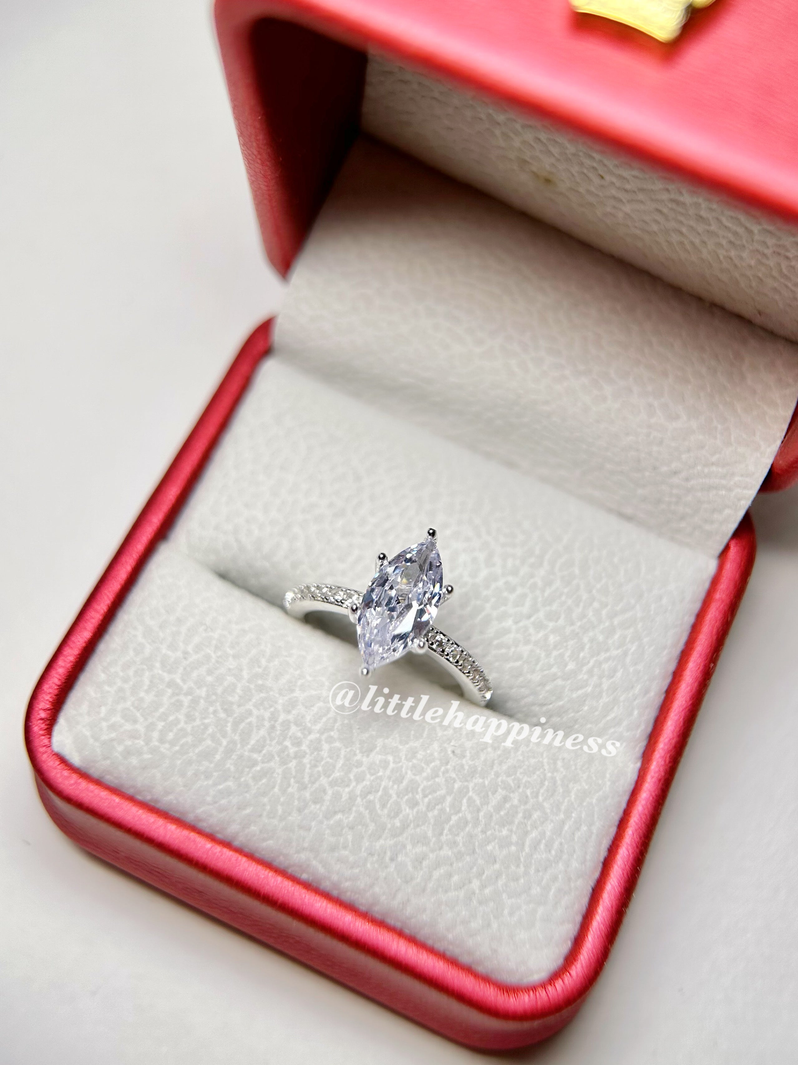 Anillo Compromiso Corte Marquesa