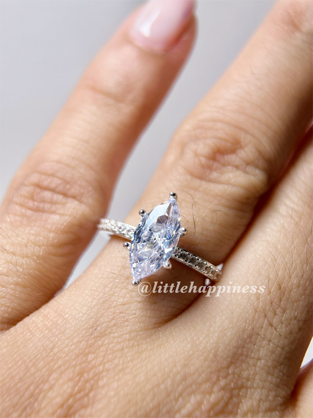 Anillo Compromiso Corte Marquesa