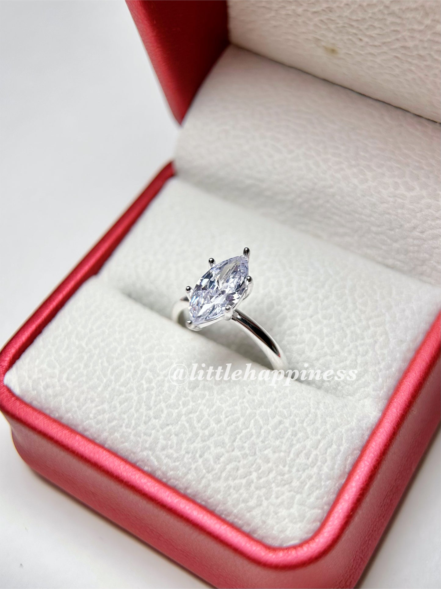 Anillo compromiso Corte Marquesa, aro sin piedras